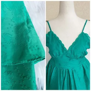 Wild Fable Emerald Green Floral Jacquard Tiered Mini Dress XS NWT Low Back‎ thumbnail 8