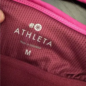 Athleta Harmonious Strappy Bra Tank Top pink floral ombre design size medium thumbnail 2