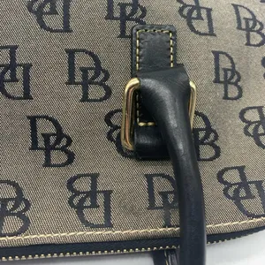 DOONEY & BOURKE black & gray signature D&B logo tote bag thumbnail 8