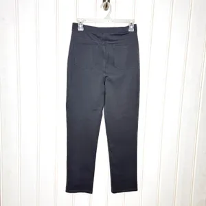 Halara Flex SculptKnit High Waisted Pocket Slim Work Pants Sedona Sage Grey M thumbnail 10
