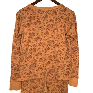Sundance Women's Thermal Knit Pajamas Set Size Small Floral Long Sleeves thumbnail 8