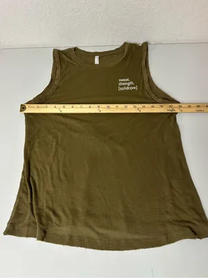Free People Movement Ribbed Cotton Blend Boho Athletic Casual Tank Size Medium thumbnail 6