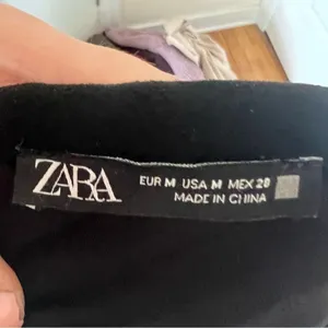 Zara black suede jacket cardigan thumbnail 3