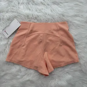 Lululemon Ribbed Softstreme High-Rise Short 2" Peach Bellini Size 4 thumbnail 6
