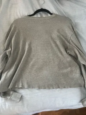 John Galt Waffle Knit Long Sleeve thumbnail 3
