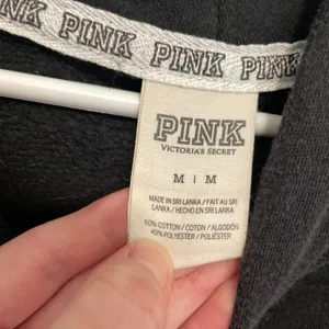 VS PINK VICTORIA'S SECRET Perfect Pullover Black White Logo Hoodie Sweatshirt M thumbnail 5