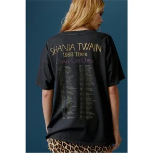 NWOT Shania Twain Come On Over 1988 Tour Merch Tee in Vintage Black DAYDREAMER thumbnail 4