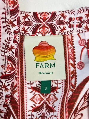 NWOT Farm Rio Tropical Cameo Belted Romper Size S 100% Cotton Puff Sleeves thumbnail 9