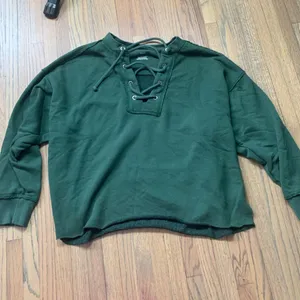 Aerie green sweatshirt small thumbnail 1