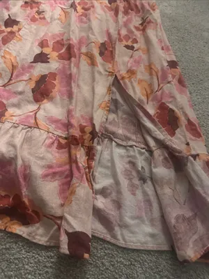Versona London Times floral maxi dress puff sleeve dress fall flowers size 8 thumbnail 2
