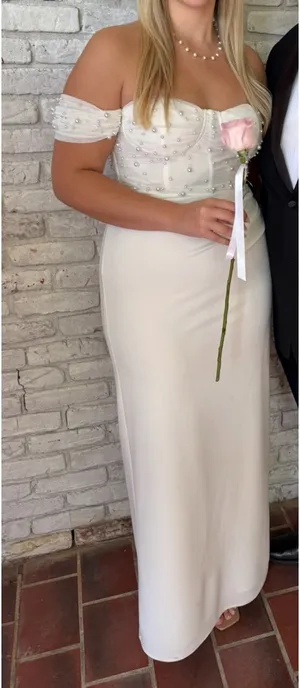 Lulus White Pearl Dress thumbnail 2