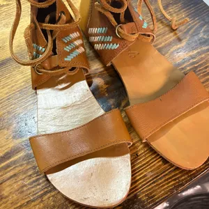 Free People Bellflower Tall Lace Up Gladiator Sandals Size‎ 39 (8.5) thumbnail 6