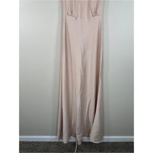 Sachin & Babi Pale Pink Maxi Dress Womens 0 Formal Bridesmaid Satin Floor Length thumbnail 9