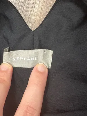 Everlane The City Stripe Black Midi Sleeveless Dress 0 Formal Elegant Classic thumbnail 10