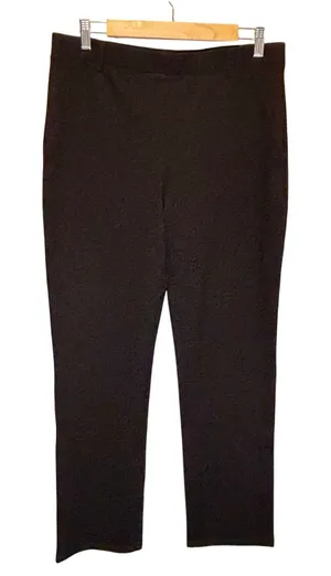 Quince Black Ultra-Stretch Ponte Straight Leg Pants - size Large thumbnail 1
