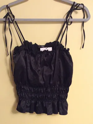 ZARA satin top thumbnail 1