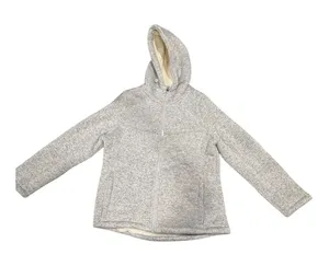 Spyder Gray Fleece Lined Full Zip Hooded Jacket sz Large thumbnail 1