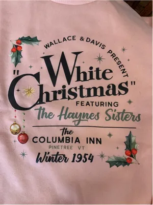 Unbranded White Christmas Sweatshirt Pink XL thumbnail 3