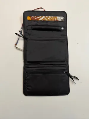 Vera Bradley Jewelry Case Roll Organizer Painted Feathers Print Pattern Abstract thumbnail 12