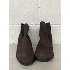 Eileen fisher sz7 Dark Chocolate brown Aesop Booties stretch chelsea boot thumbnail 2