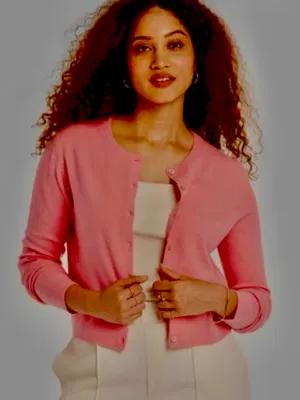 NWT Coral Pink Button thumbnail 4