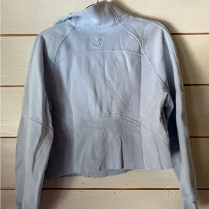 Lululemon Light Blue Half-Zip Pullover for Women thumbnail 3