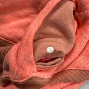 Lululemon Women’s Full Zip Hoodie Size 8 Coral Athletic Jacket Hooded thumbnail 3