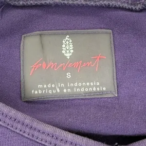 FP Movement Free People Hot‎ Shot Onesie Purple Cotton Stretch Romper Womens S thumbnail 2