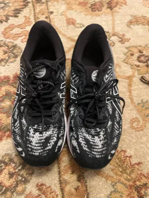Asics Black and White Women's Athletic Running Shoes thumbnail 4