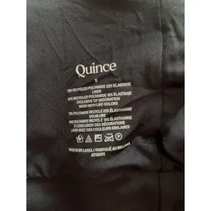 Quince Italian Tank Bikini Swim Top Black Size Small NEW thumbnail 4