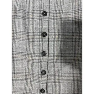 Brooks Brothers‎ 346 Gray Plaid Skirt Front Button Women's Size 6 thumbnail 6