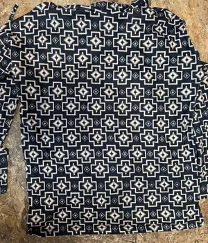 Crazy Train Western Aztec Print Hooded Top Size S thumbnail 2