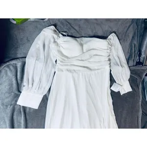 NWT Lulus Adorna White Off-the-Shoulder Maxi Dress Size XL‎ White Sleeves thumbnail 6