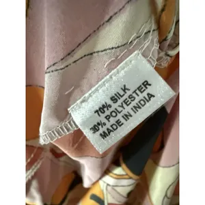 Perry Walker Silk Blend Midi Maxi Dress‎ Size Small Orange Abstract thumbnail 5