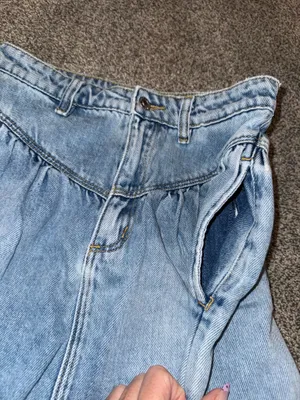 Rolla's High-Waist Pleated Denim Mini Skirt thumbnail 6