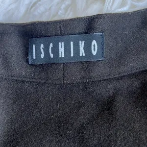 ISCHIKO Lightweight 100% Wool Button Front Blazer Jacket Brown Women's Size 10 thumbnail 8