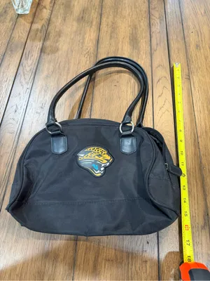 Black Women's Shoulder Bag with Jaguar Patch NFL thumbnail 11