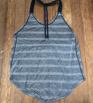 Nike Dri-fit Halter Workout Tank Gray thumbnail 2