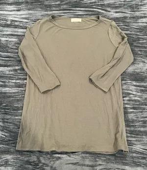 Casual Olive Green Long Sleeve Top Size L thumbnail 1