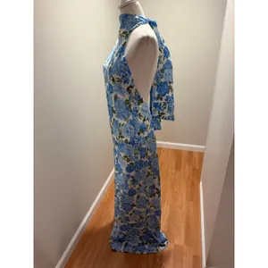 Show Me Your MuMu Lisa Maxi Dress Cottage Floral Blue Size Small thumbnail 8