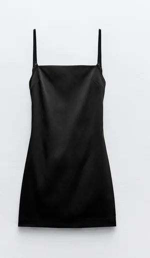 ZARA Mini Dress Black Medium thumbnail 1