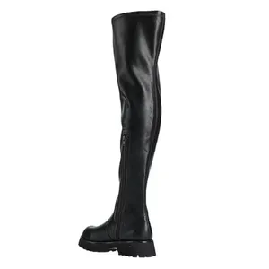 New! Jeffrey‎ Campbell Besos Thigh High Lug Sole Boots Black Sz 9.5 thumbnail 2