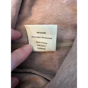 Varley‎ Atlas Sweatshirt Womens Medium Ash Rose Pink Side Zip Funnel Neck thumbnail 9