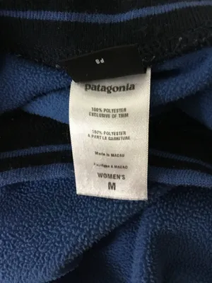 Patagonia Size M Rear Vintage Sweatshirt Women's Blue Fleece Soft Sweater Warm thumbnail 8