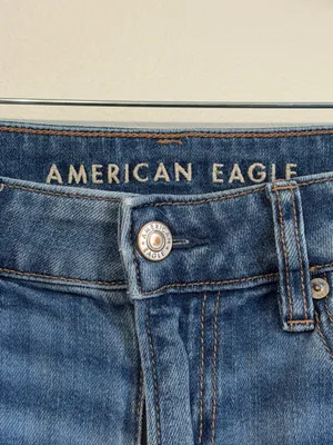 American Eagle Super High-Rise Baggy Wide Leg Jeans Size 4 Short Oversized thumbnail 4