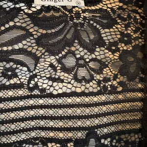 Black short sleeve Lace Cover up Size M thumbnail 3