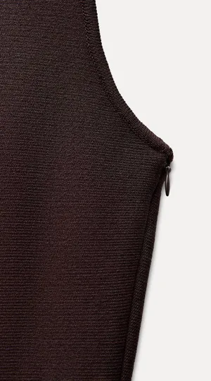 Belted Knit Mini Dress thumbnail 2