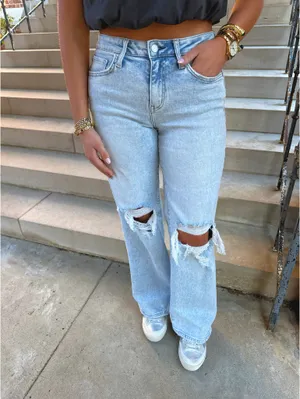 Distressed Jeans Blue Size 25 thumbnail 2