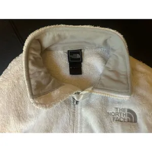 The North Face Women’s Full Zip Fleece Jacket White Size Large Soft Plush Warm thumbnail 3