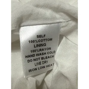 Molly Green White Collared Short Sleeve Tiered Mini Flare Shirt A-Line Dress M thumbnail 5